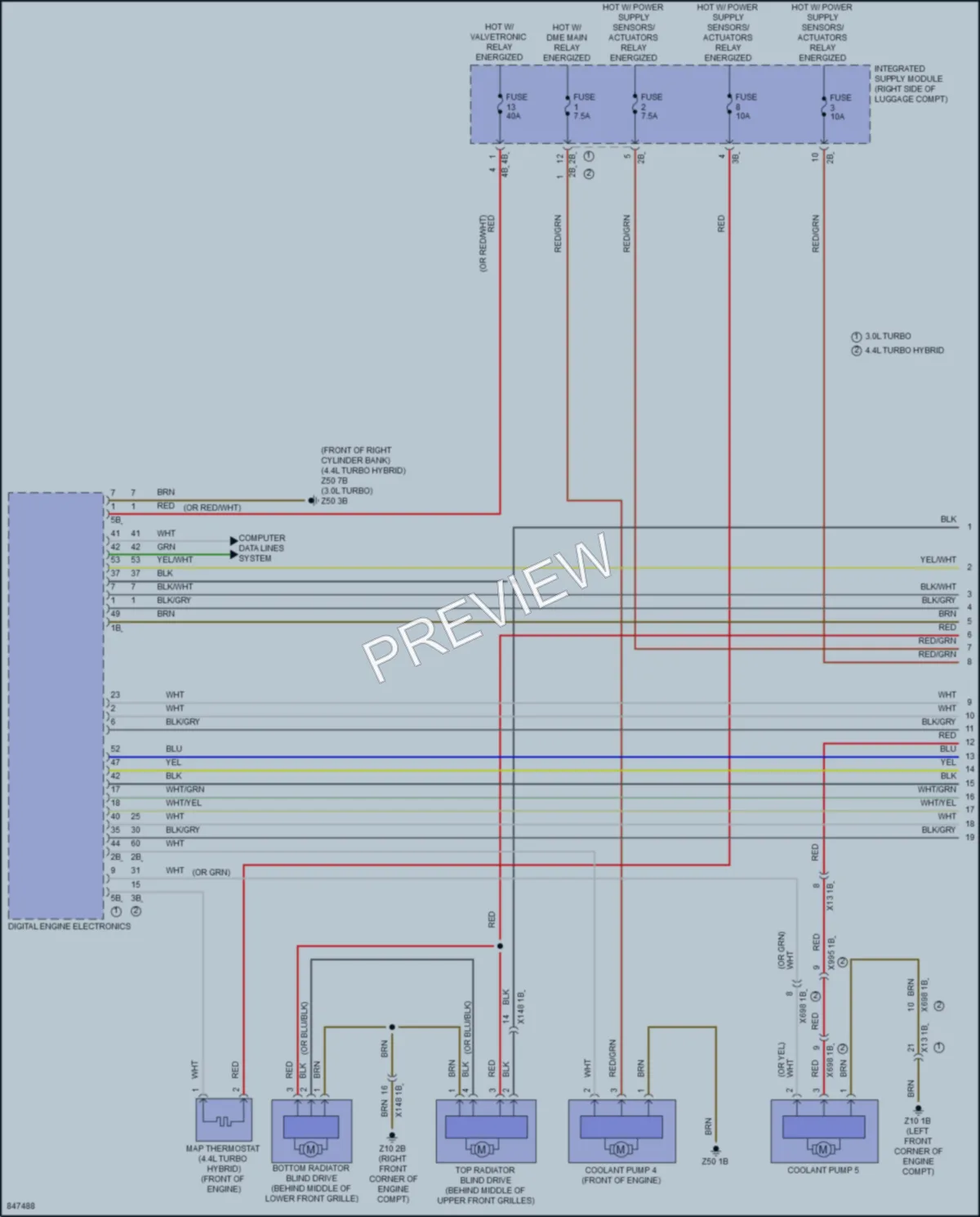 2023 BMW 760i Cooling Fan wiring diagram preview