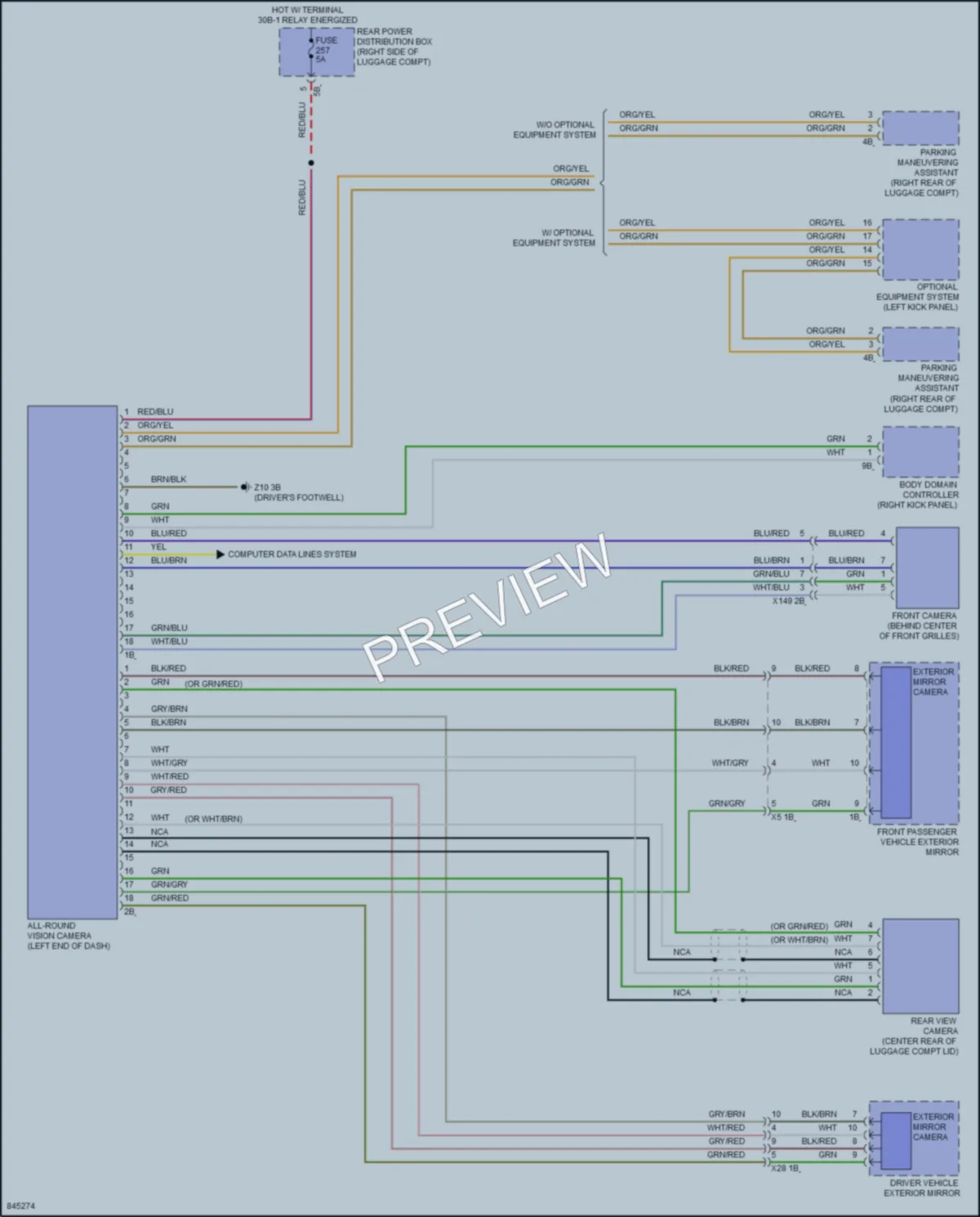 2023 BMW 840i Navigation wiring diagram preview