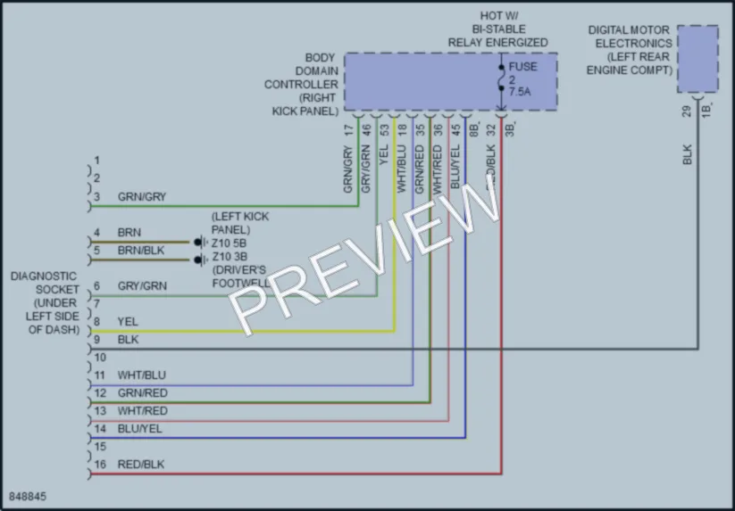 2023 BMW 840iGranCoupe Computer Data Lines wiring diagram preview