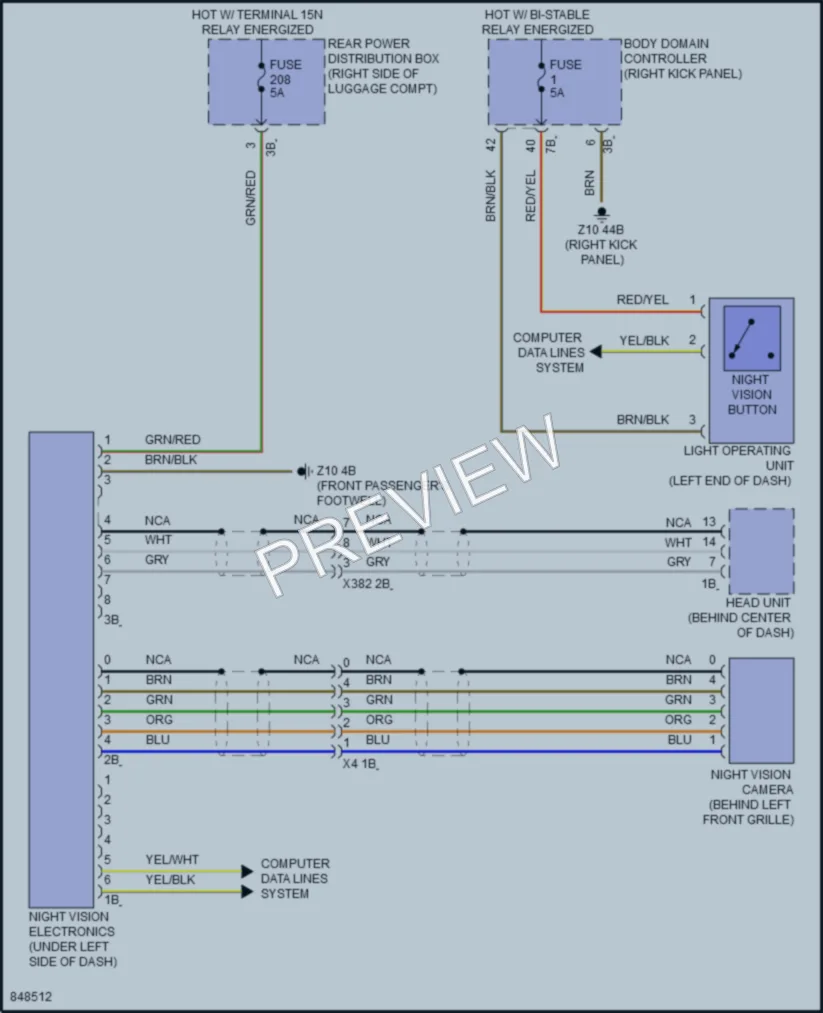 2023 BMW 840iGranCoupe Instrument Cluster wiring diagram preview