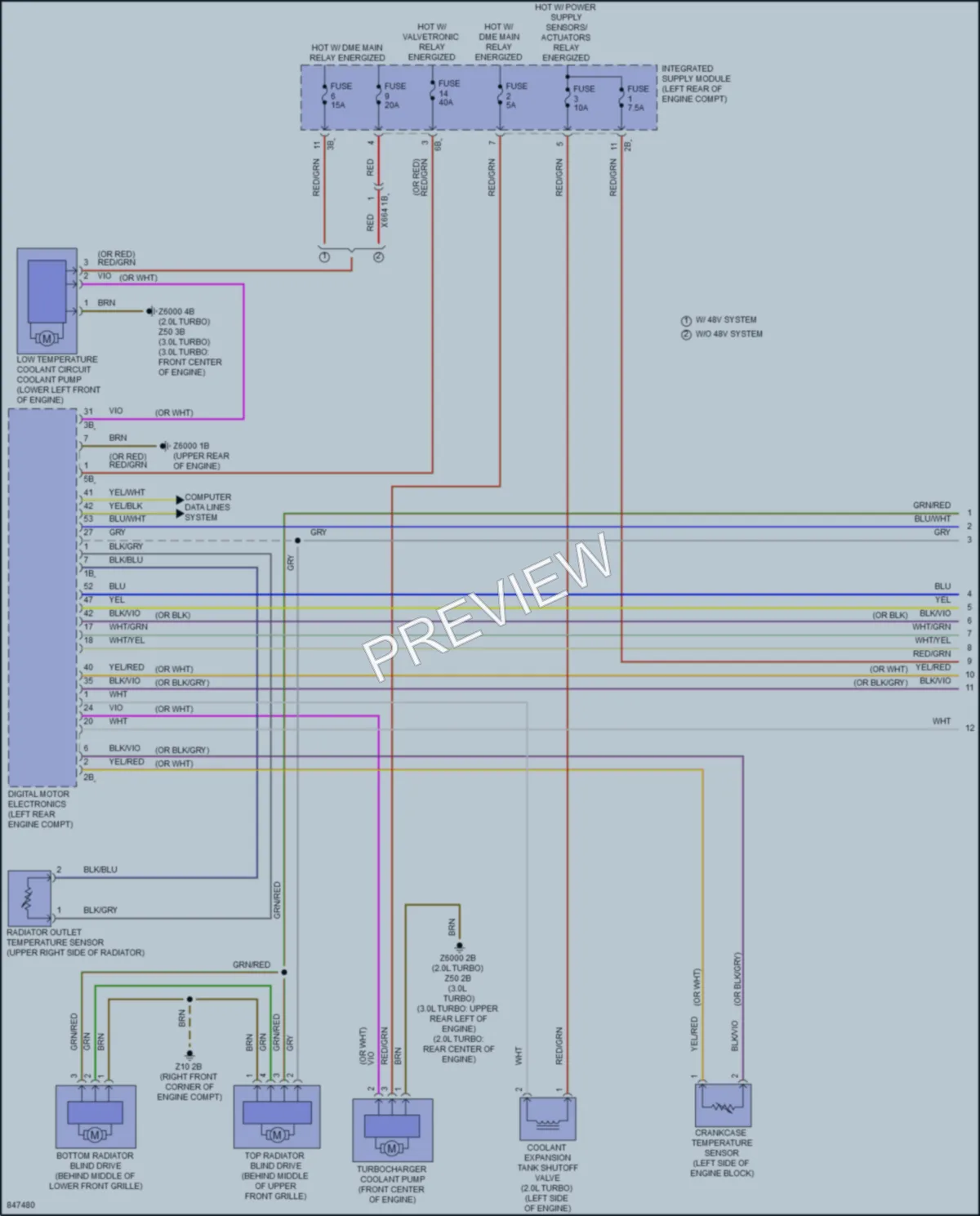 2023 BMW M2 Cooling Fan wiring diagram preview