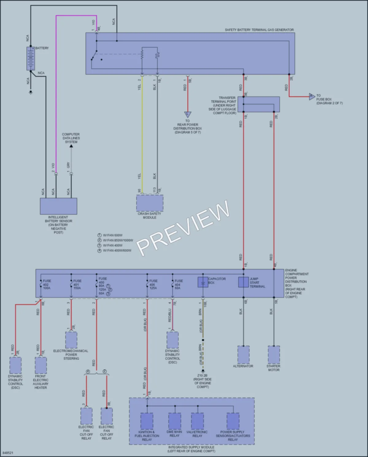 2023 BMW M2 Power Distribution wiring diagram preview