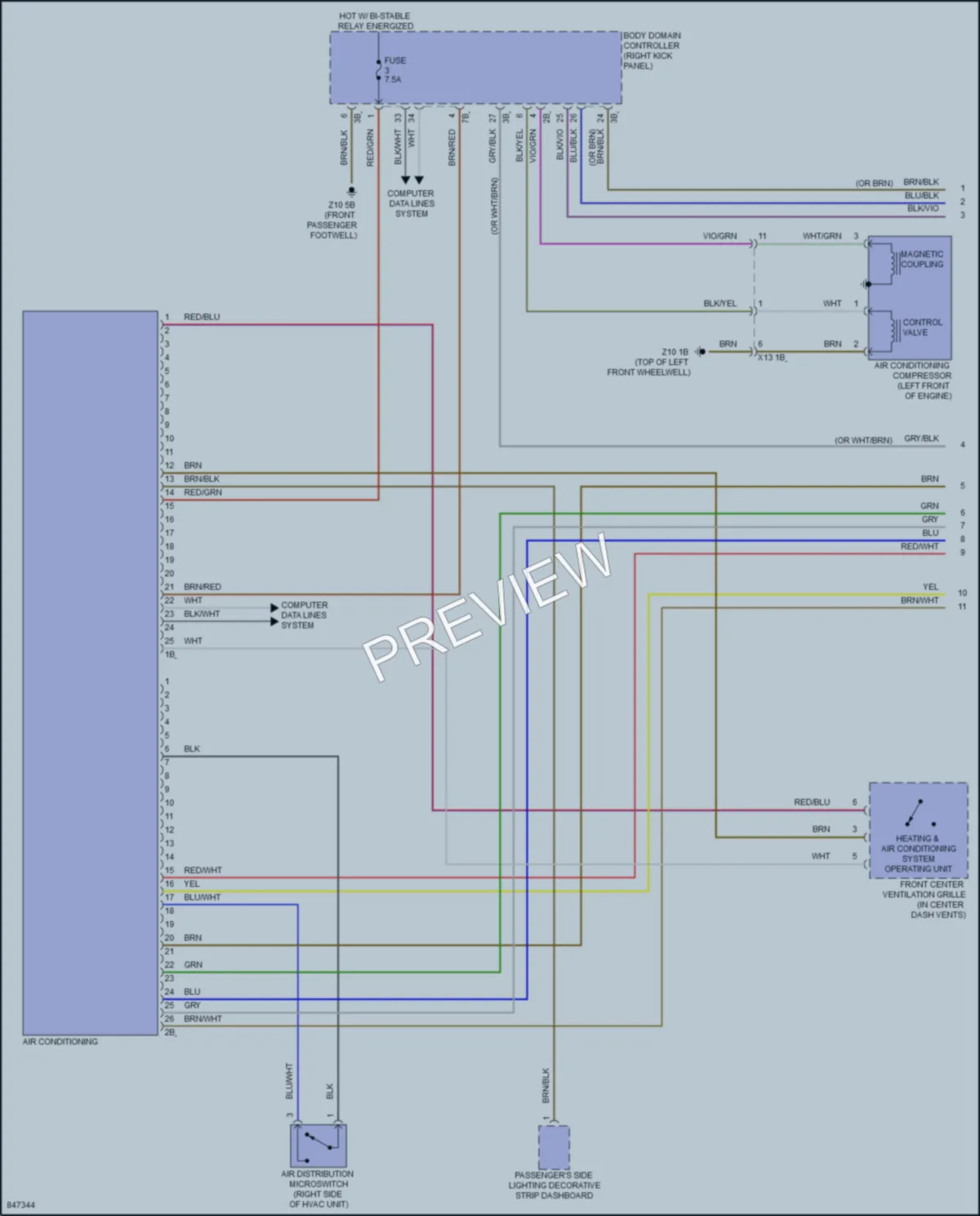 2023 BMW M235iGranCoupe Air Conditioning wiring diagram preview