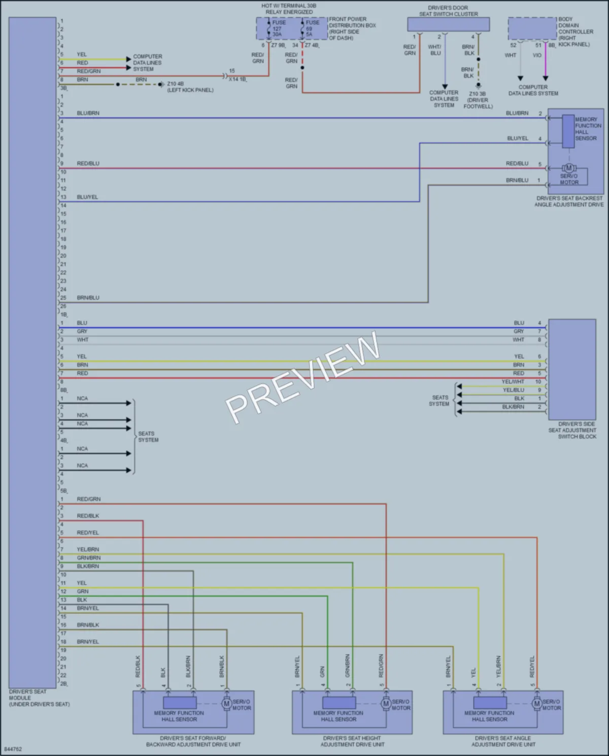 2023 BMW M235iGranCoupe Memory Systems wiring diagram preview