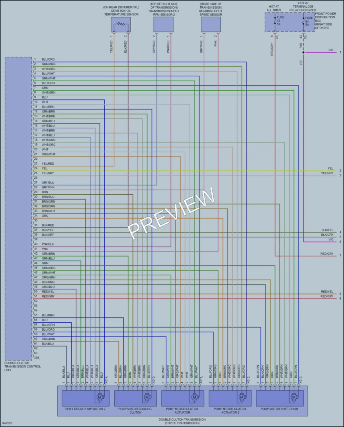 2023 BMW M235iGranCoupe Transmission wiring diagram preview