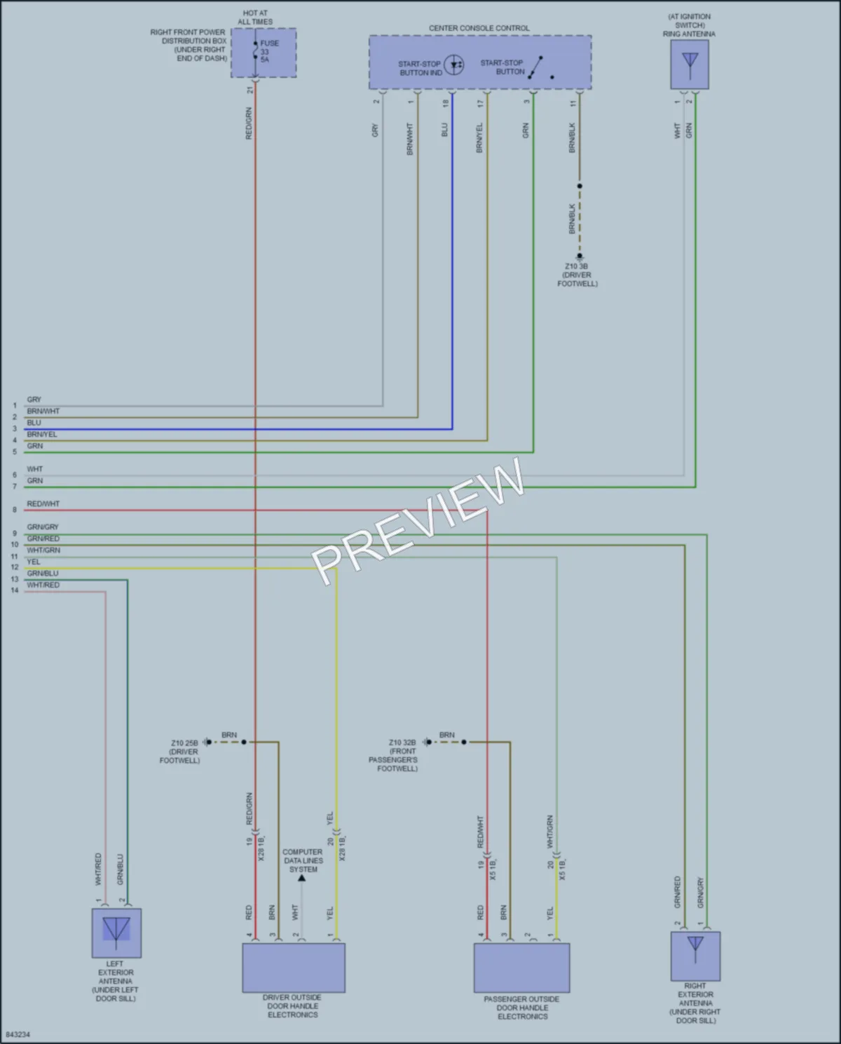 2023 BMW M240i Anti Theft wiring diagram preview
