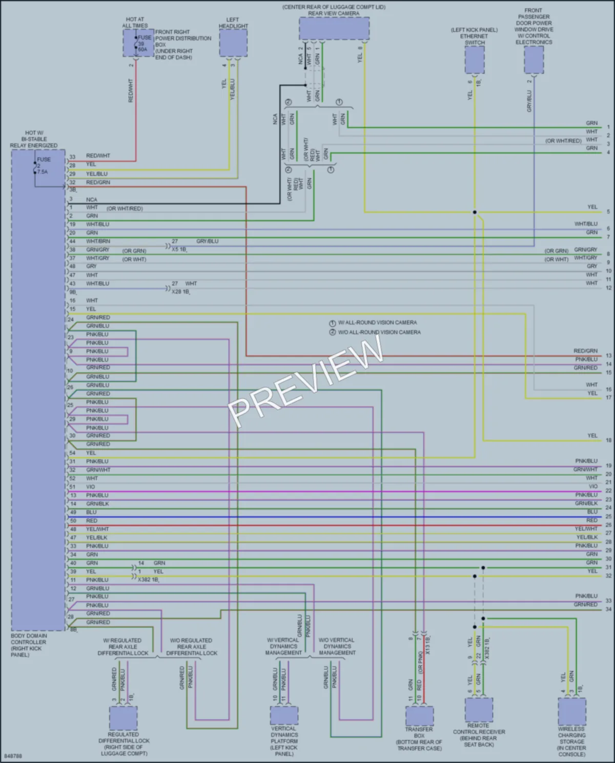 2023 BMW M240i Computer Data Lines wiring diagram preview
