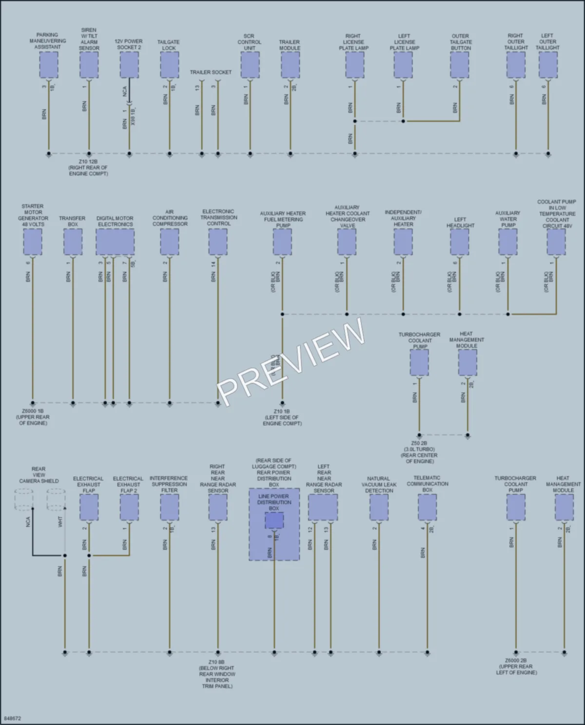 2023 BMW M240i Ground Distribution wiring diagram preview