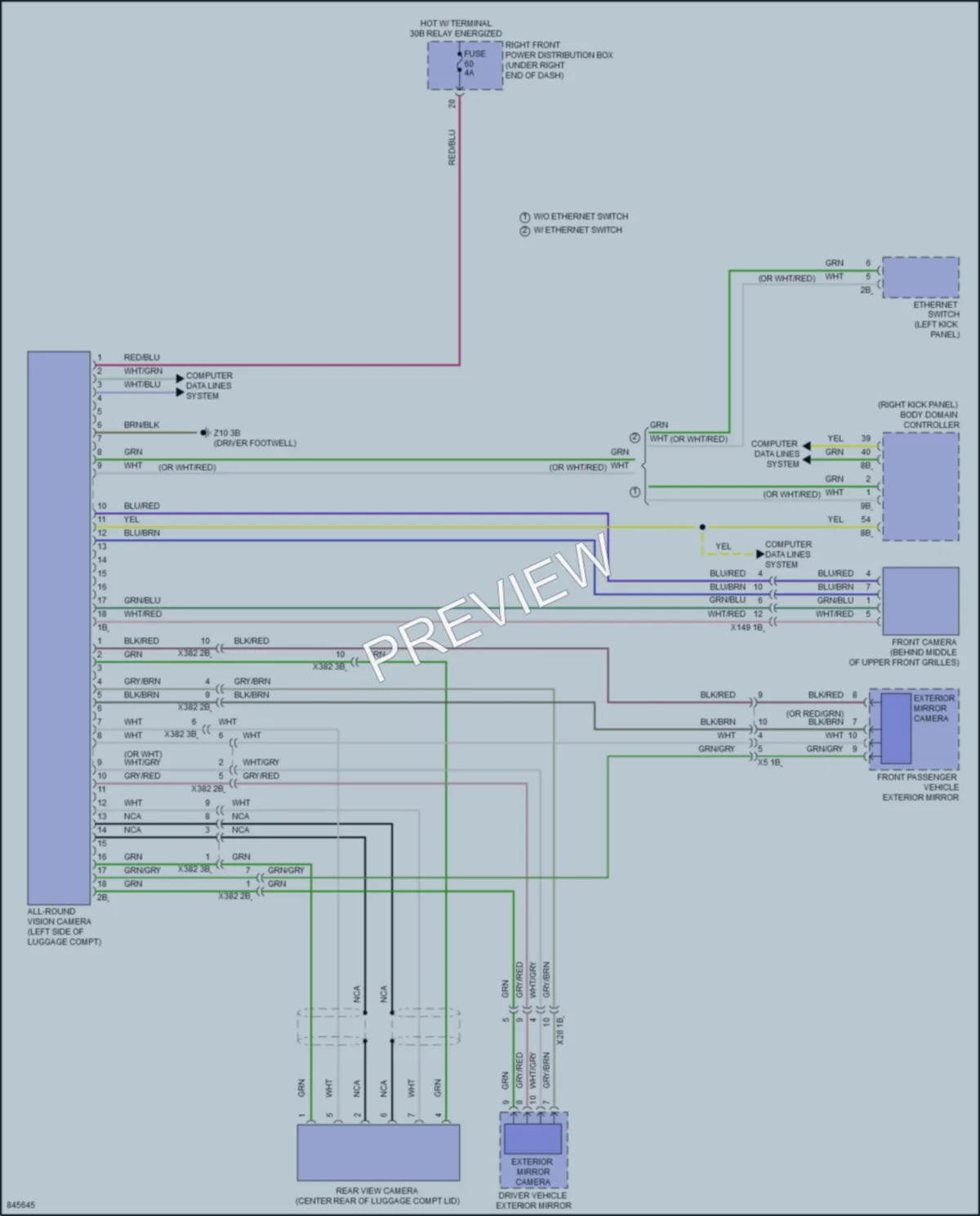 2023 BMW M240i Navigation wiring diagram preview