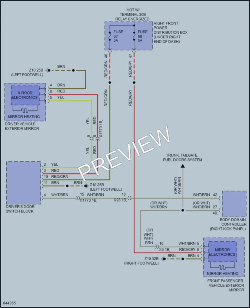 2023 BMW M440i Defoggers wiring diagram preview