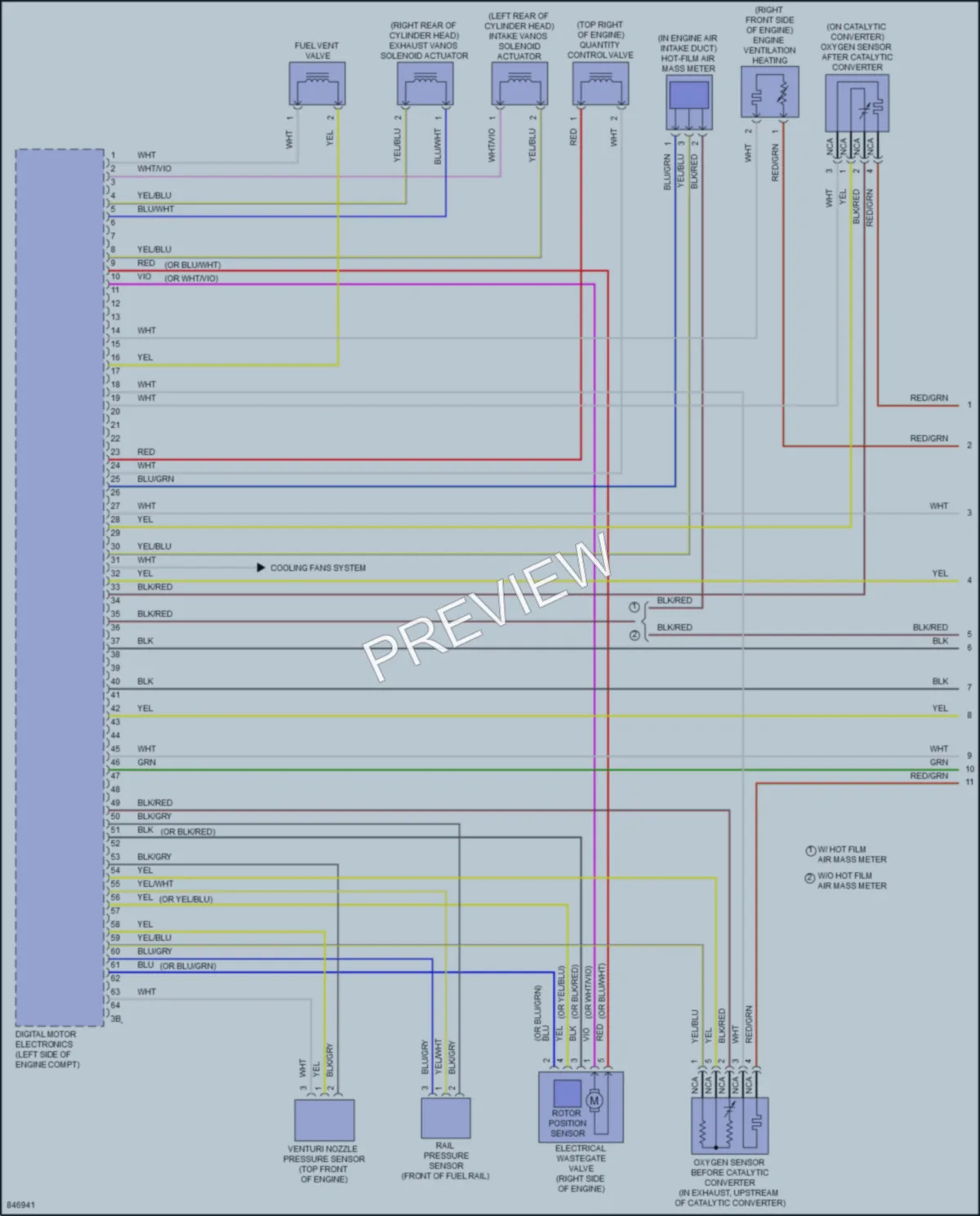 2023 BMW M440i Engine Performance wiring diagram preview