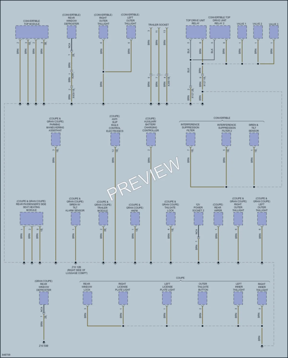 2023 BMW M440iGranCoupe Ground Distribution wiring diagram preview