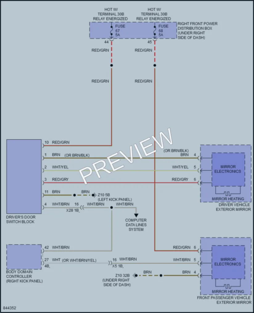2023 BMW M5 Defoggers wiring diagram preview