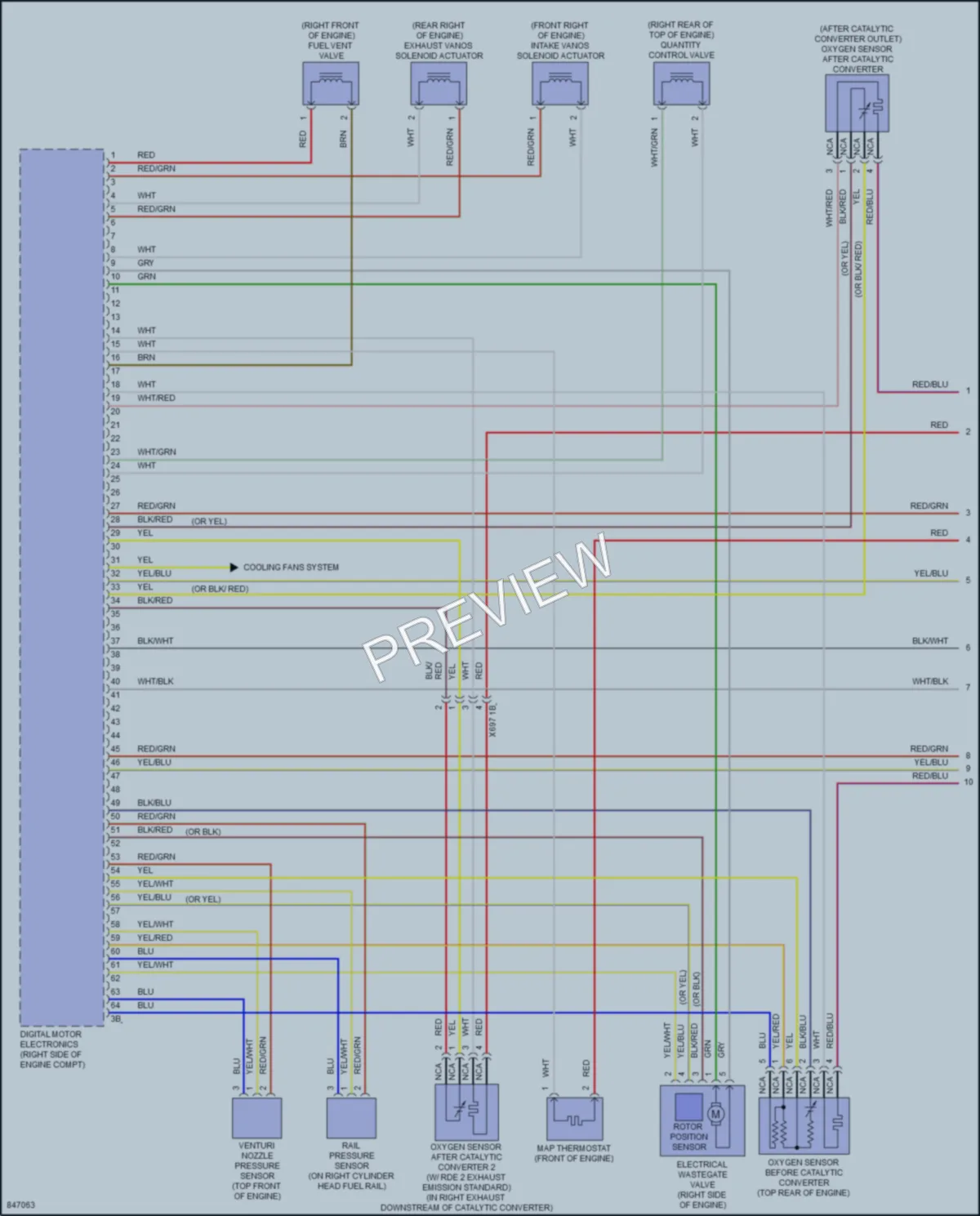 2023 BMW M5 Engine Performance wiring diagram preview