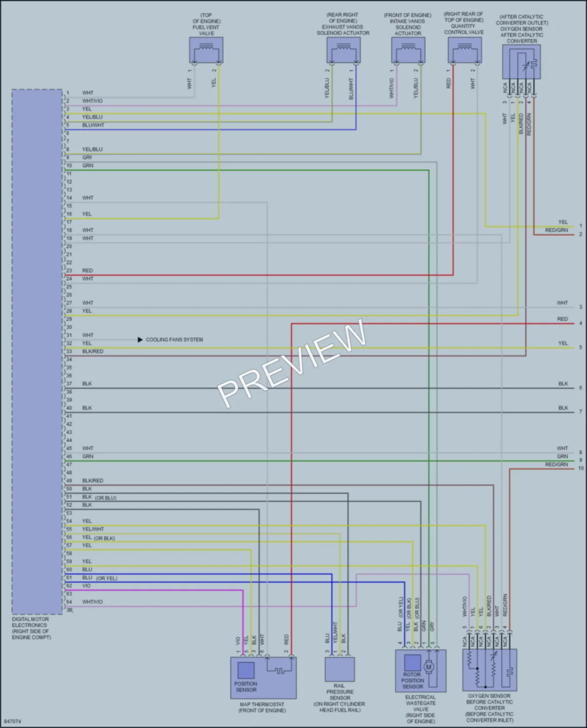 2023 BMW M550i Engine Performance wiring diagram preview