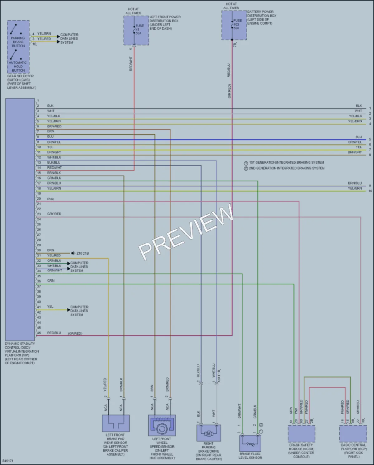 2023 BMW X1SAV Anti Lock Brakes wiring diagram preview