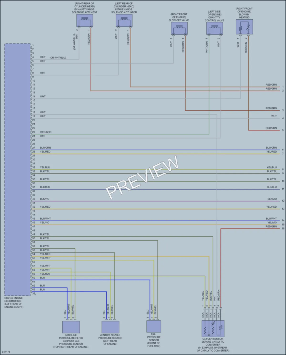 2023 BMW X1SAV Engine Performance wiring diagram preview