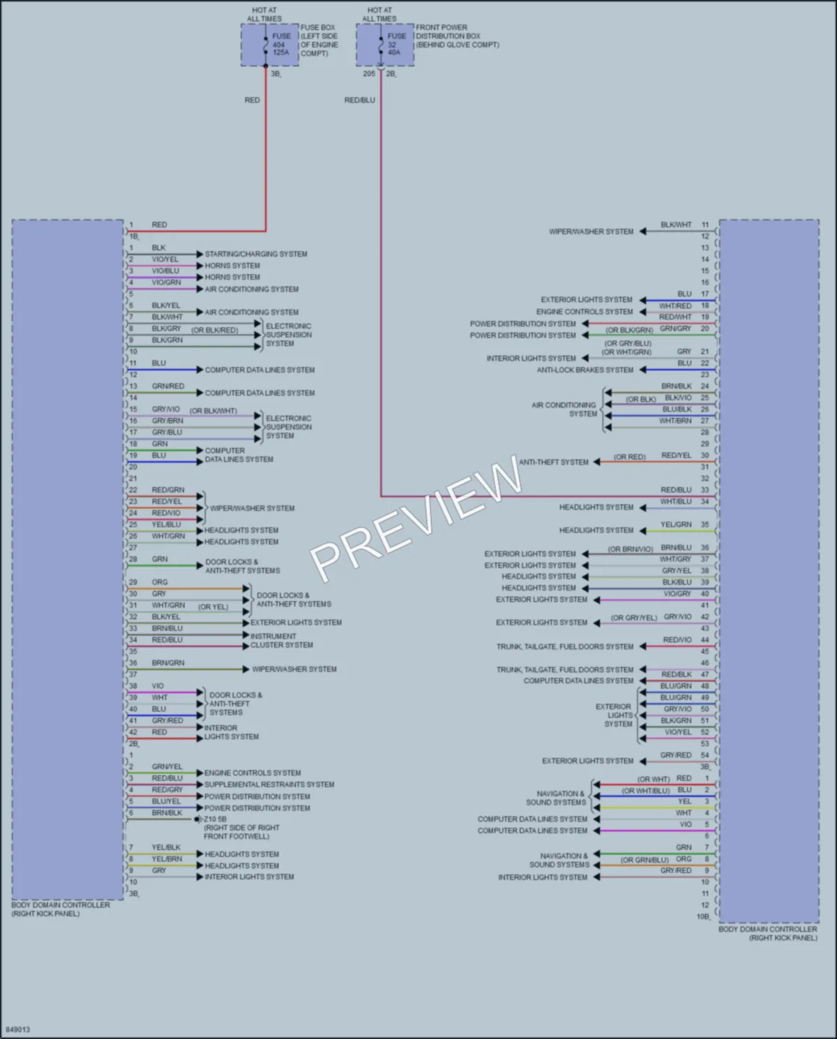 2023 BMW X2 Body Control Modules wiring diagram preview