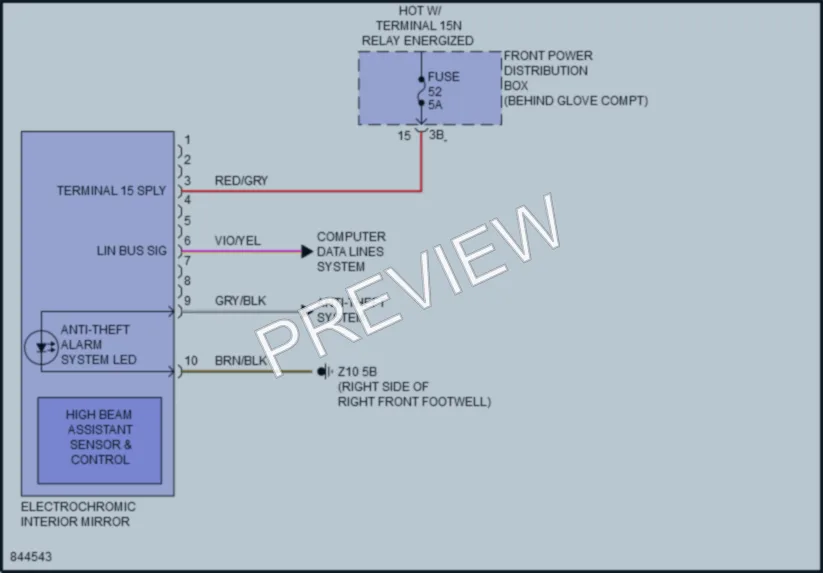 2023 BMW X2 Power Mirrors wiring diagram preview