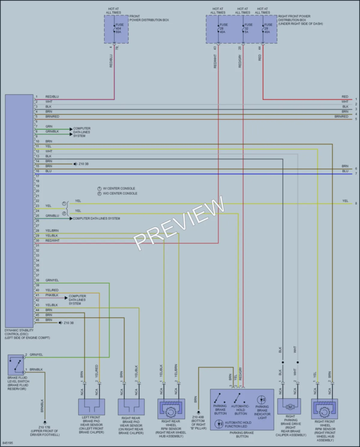 2023 BMW X3 Anti Lock Brakes wiring diagram preview