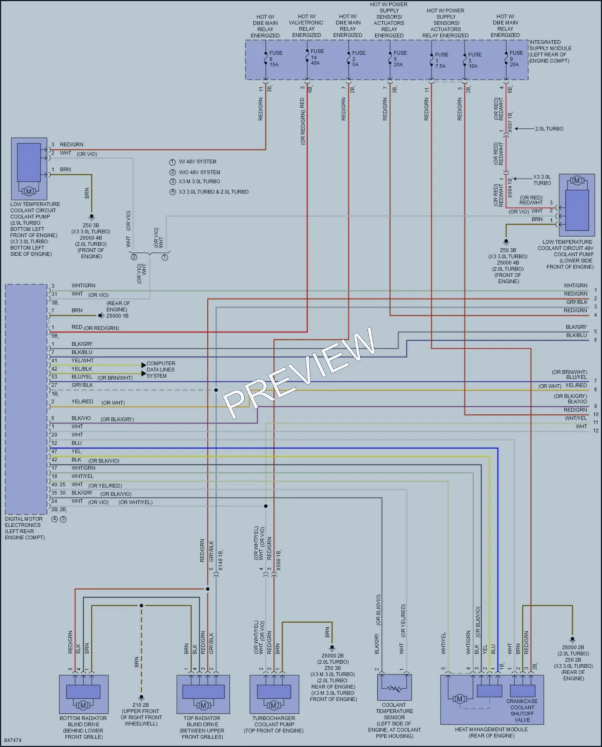 2023 BMW X3 Cooling Fan wiring diagram preview