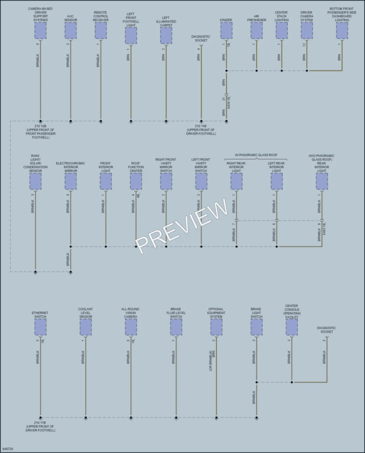 2023 BMW X3M Ground Distribution wiring diagram preview