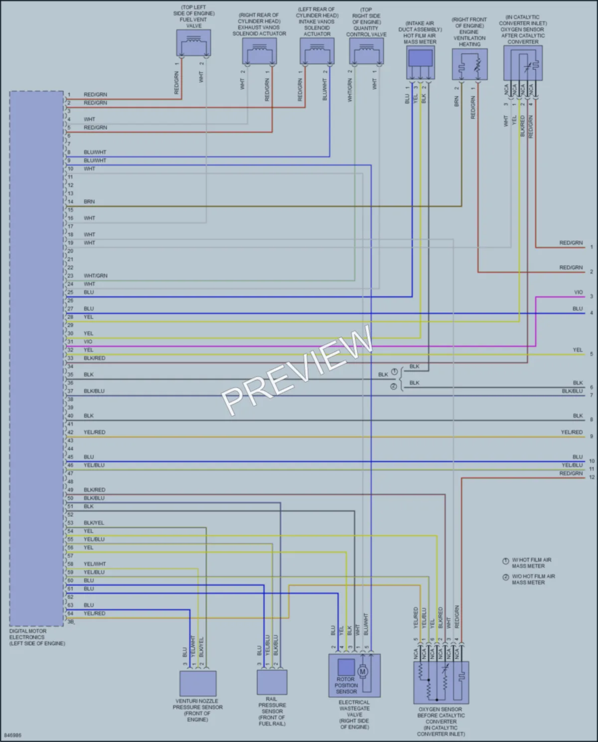 2023 BMW X4 Engine Performance wiring diagram preview