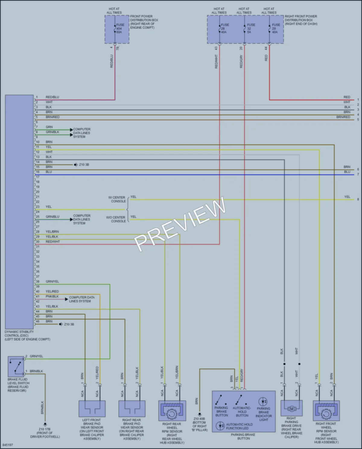 2023 BMW X4M Anti Lock Brakes wiring diagram preview