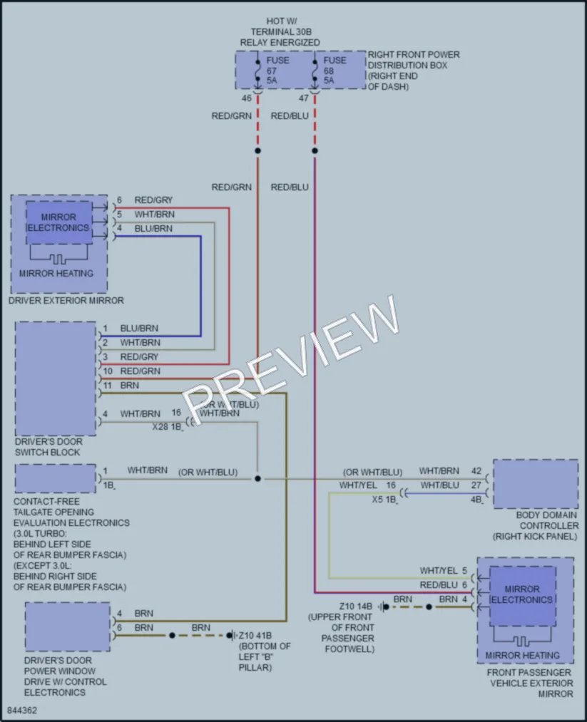 2023 BMW X4M Defoggers wiring diagram preview