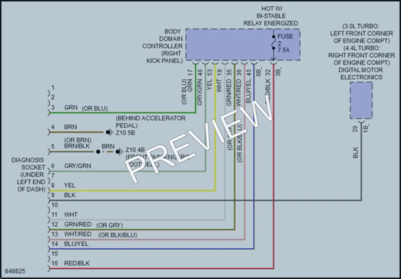 2023 BMW X5 Computer Data Lines wiring diagram preview