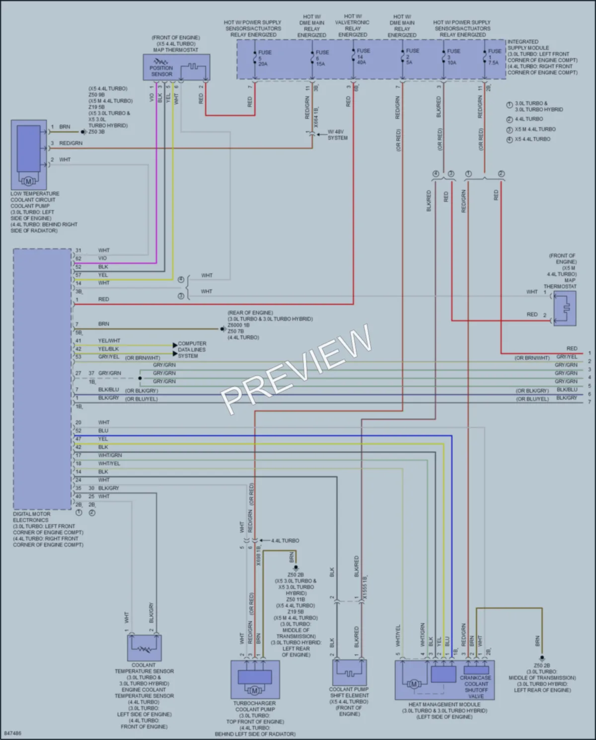 2023 BMW X5 Cooling Fan wiring diagram preview