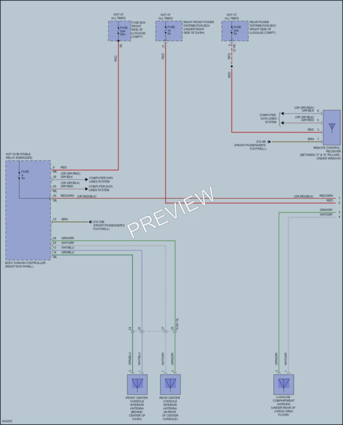 2023 BMW X5M Anti Theft wiring diagram preview