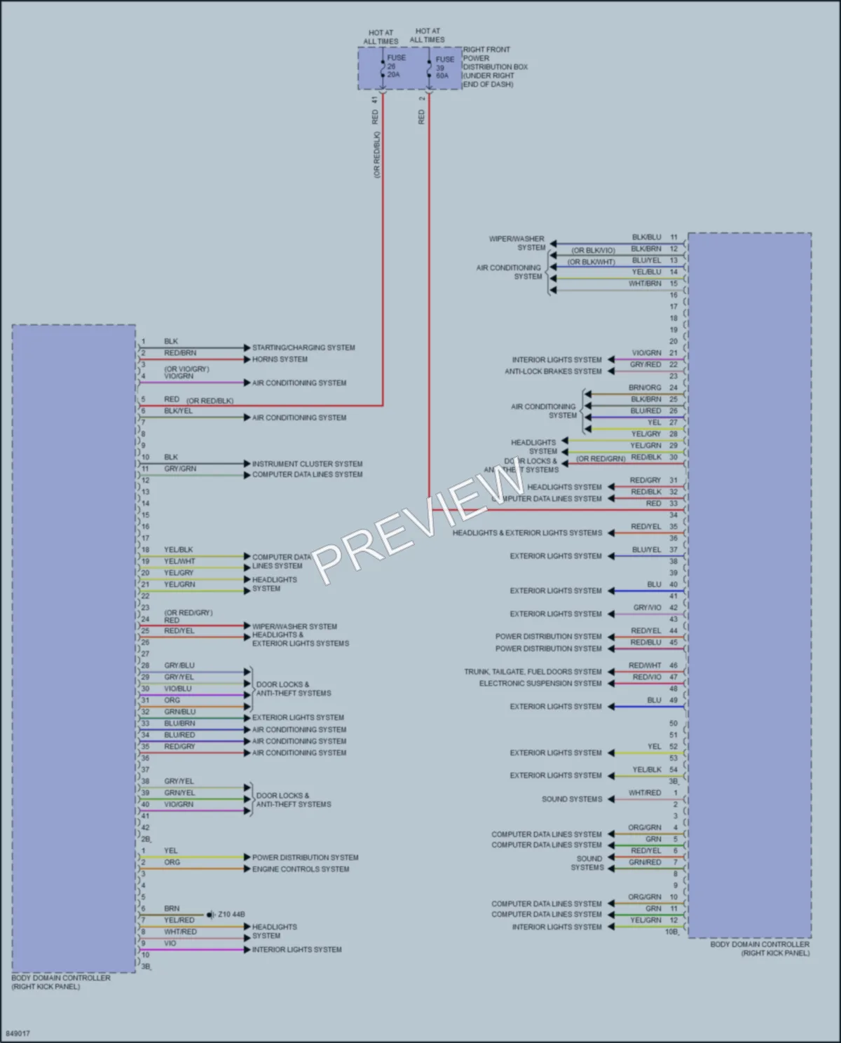 2023 BMW X6 Body Control Modules wiring diagram preview