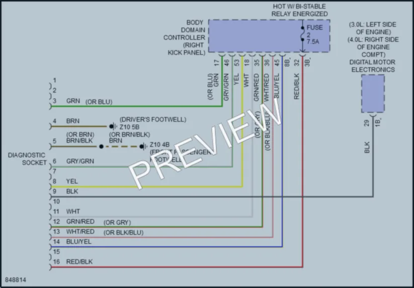 2023 BMW X6 Computer Data Lines wiring diagram preview