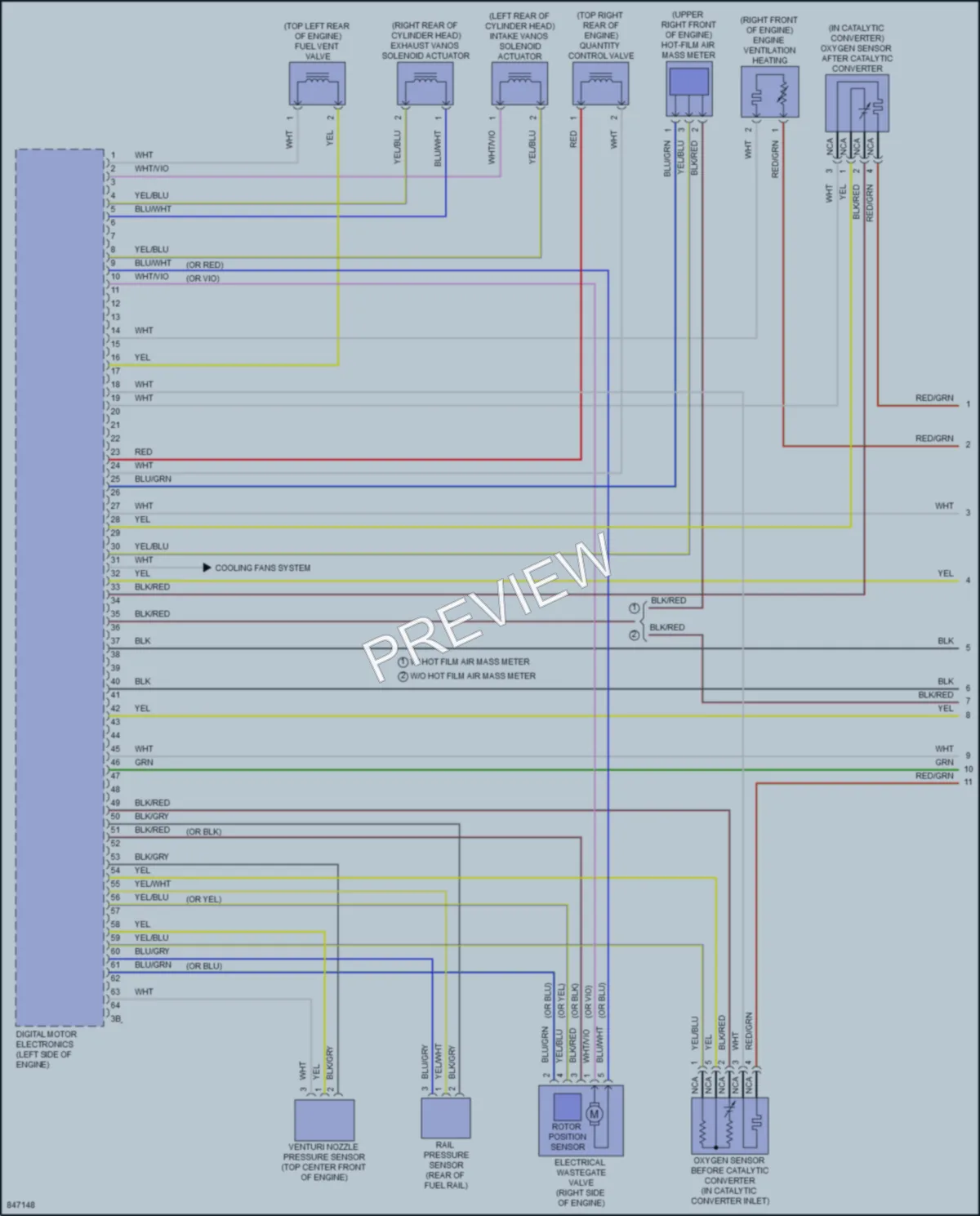 2023 BMW X6 Engine Performance wiring diagram preview