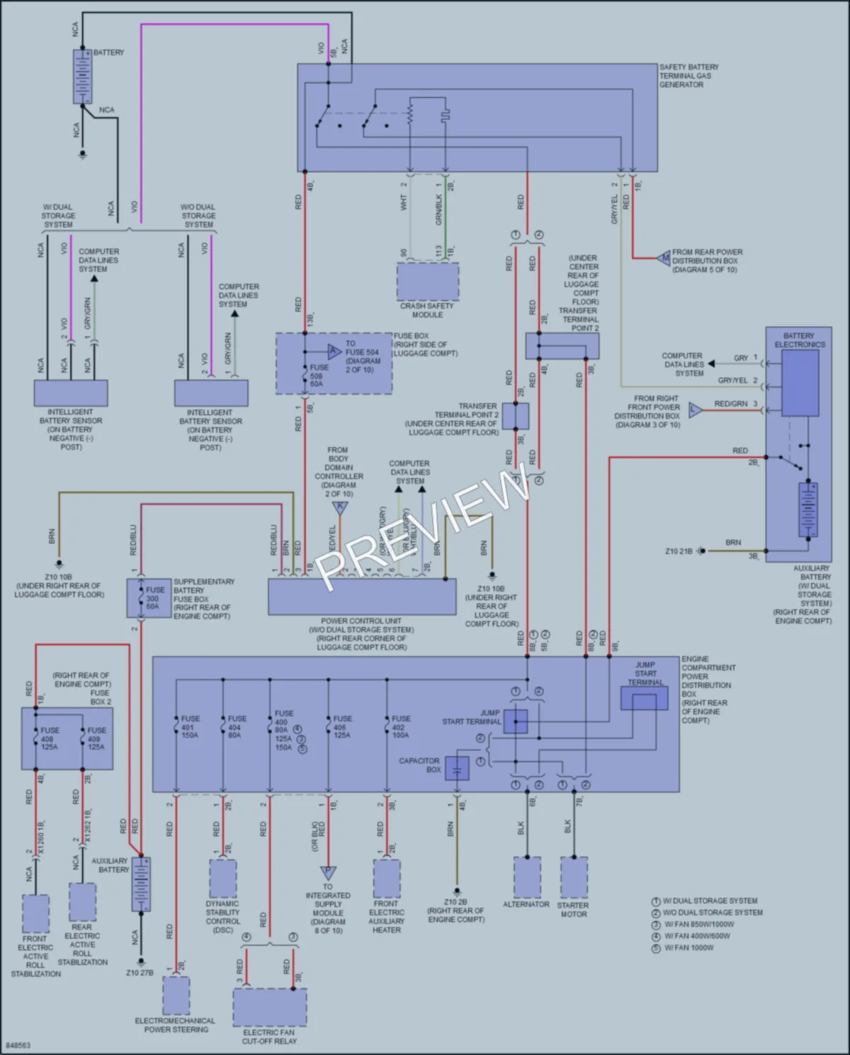 2023 BMW X6 Power Distribution wiring diagram preview