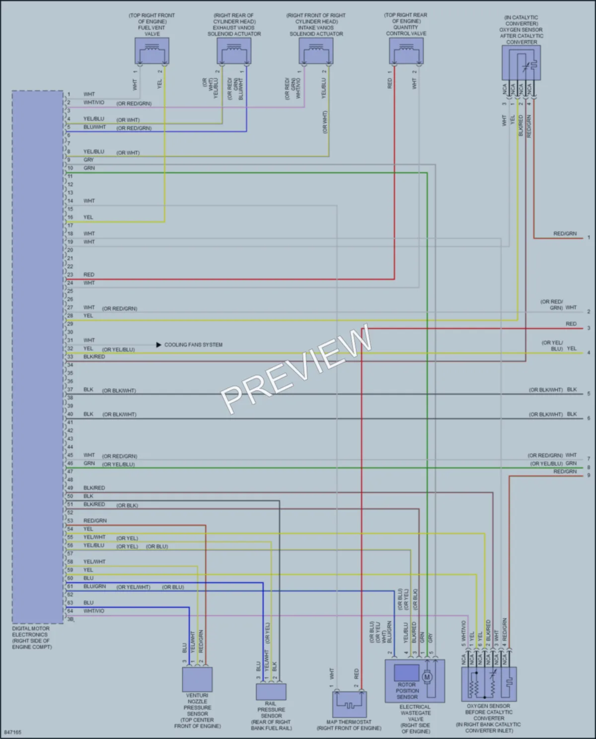 2023 BMW X6M Engine Performance wiring diagram preview