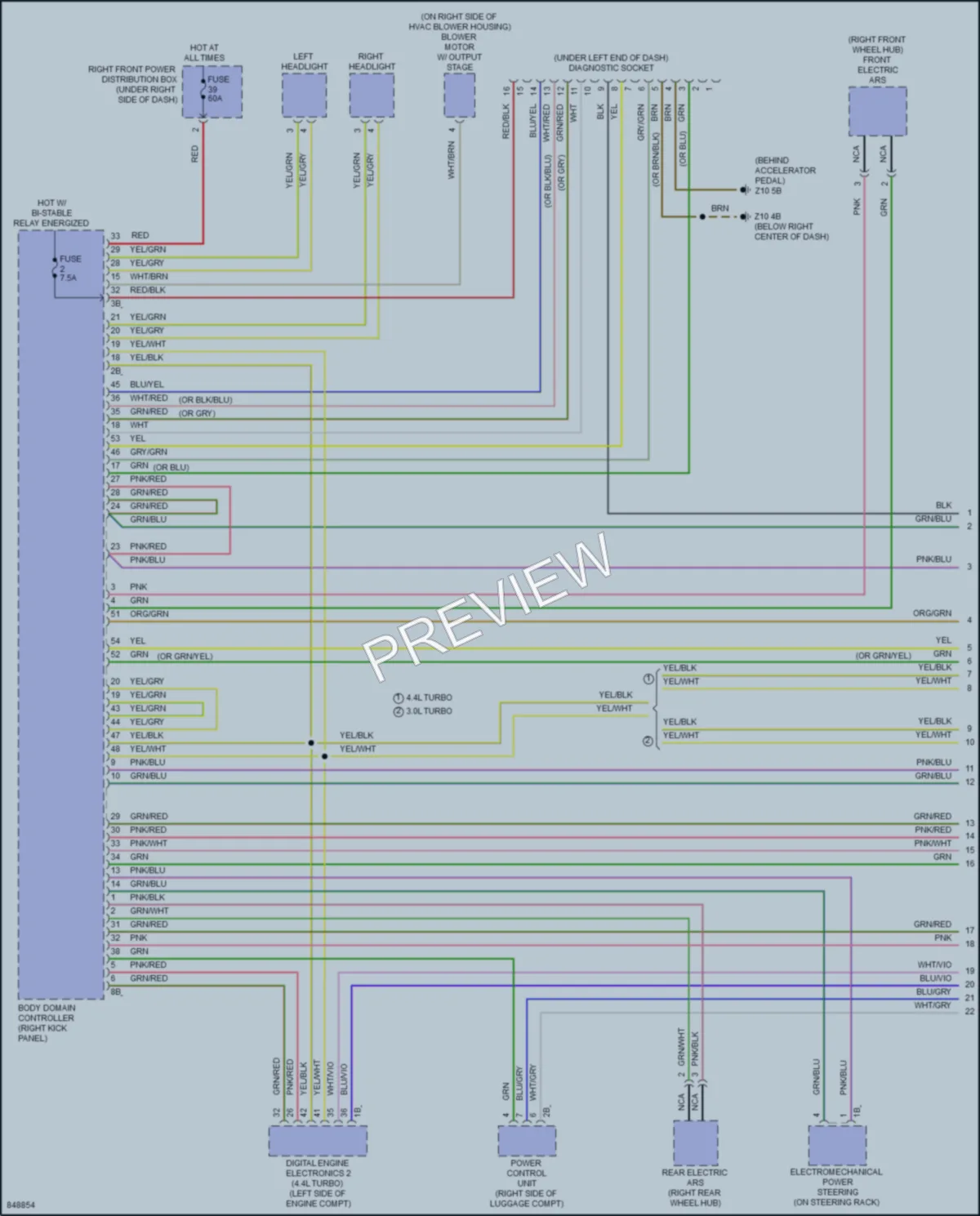 2023 BMW X7 Computer Data Lines wiring diagram preview