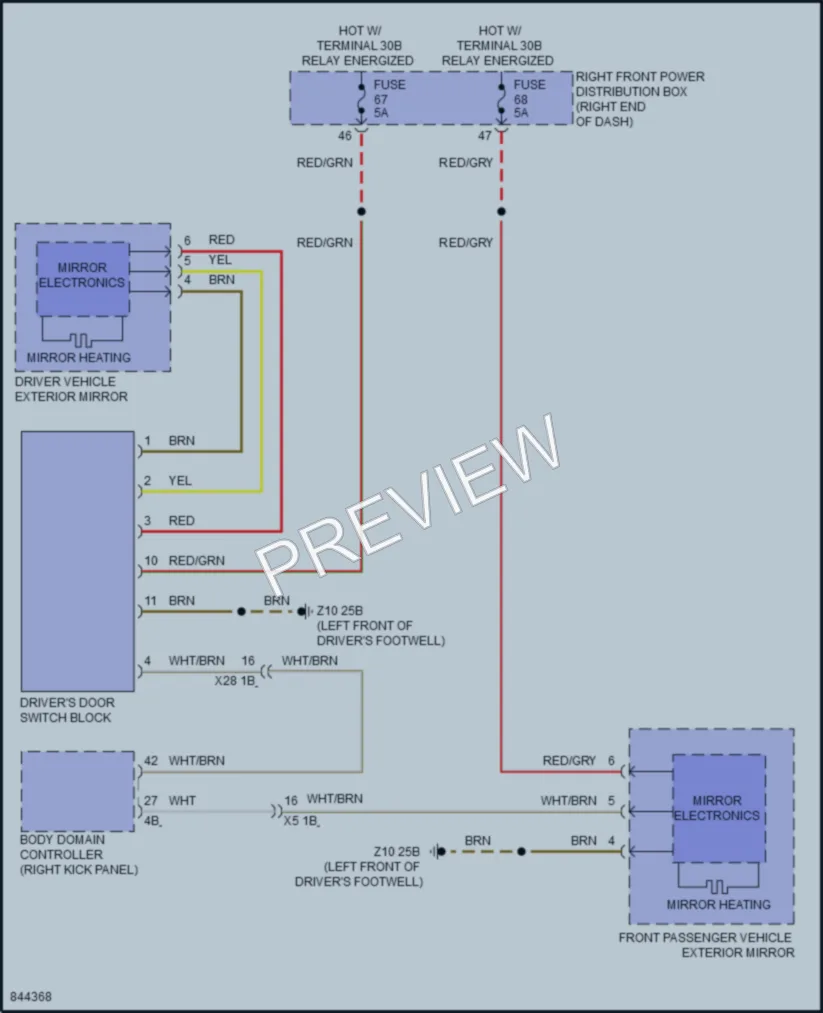 2023 BMW Z4 Defoggers wiring diagram preview