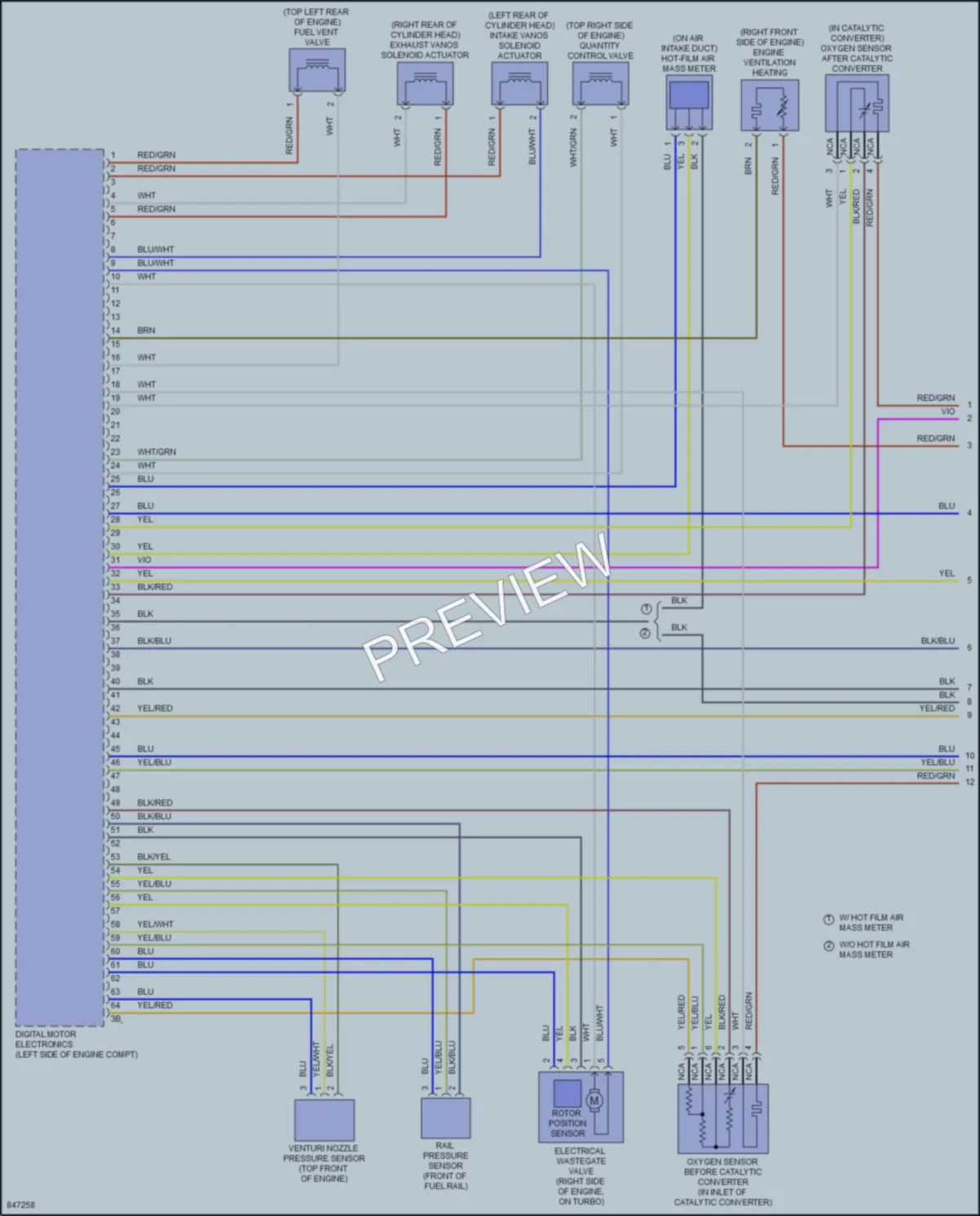 2023 BMW Z4 Engine Performance wiring diagram preview