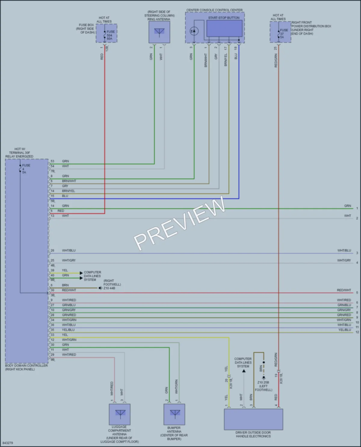 2023 BMW i4GranCoupe Anti Theft wiring diagram preview