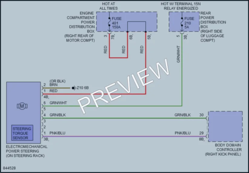 2023 BMW i4GranCoupe Electronic Power Steering wiring diagram preview