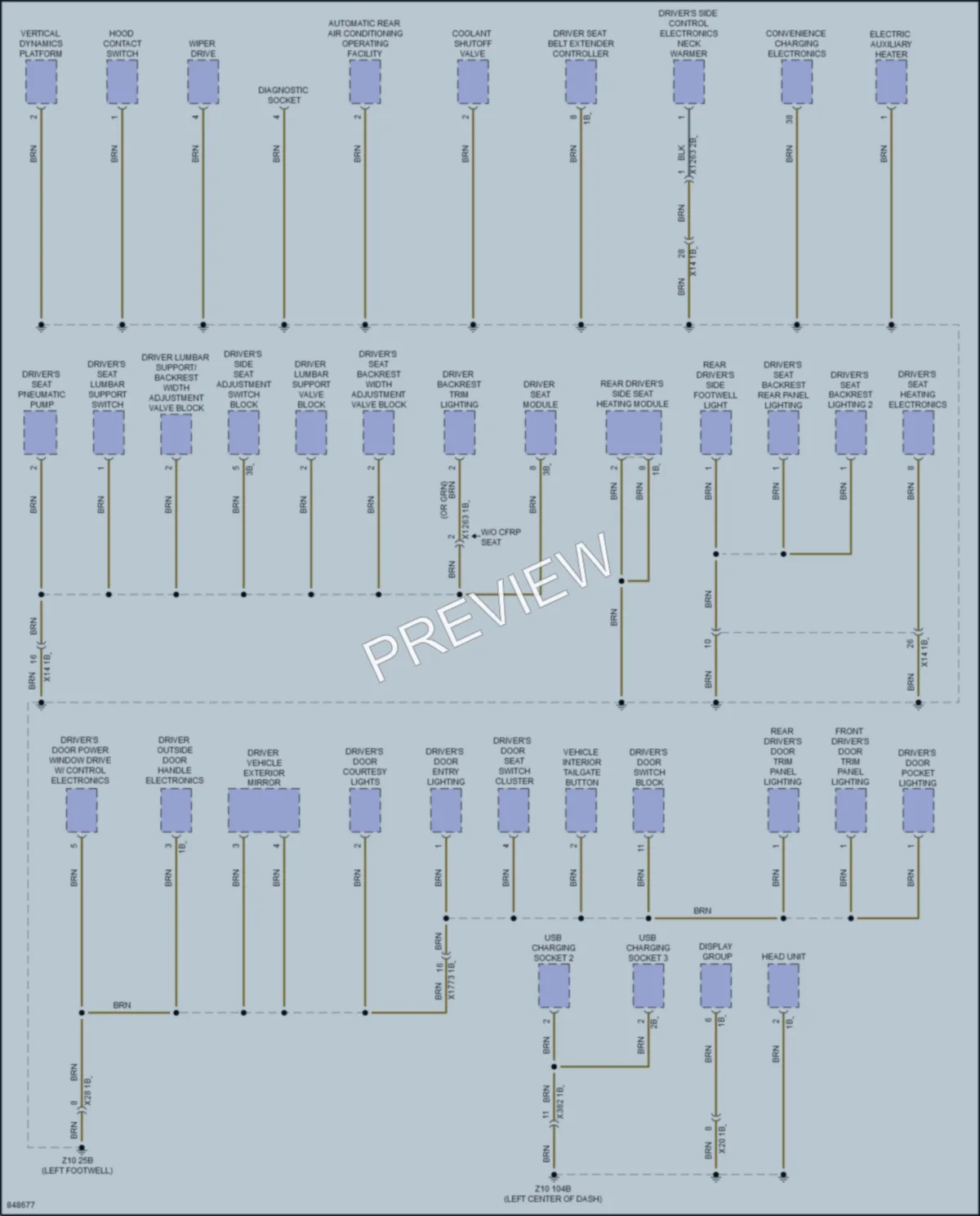 2023 BMW i4GranCoupe Ground Distribution wiring diagram preview