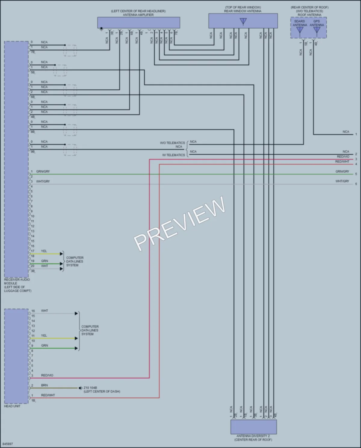 2023 BMW i4GranCoupe Radio wiring diagram preview