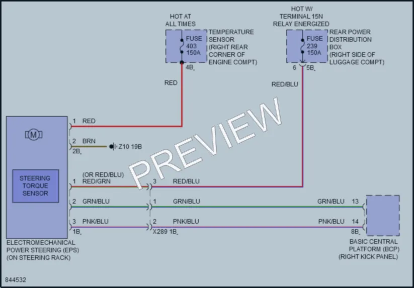 2023 BMW i7 Electronic Power Steering wiring diagram preview