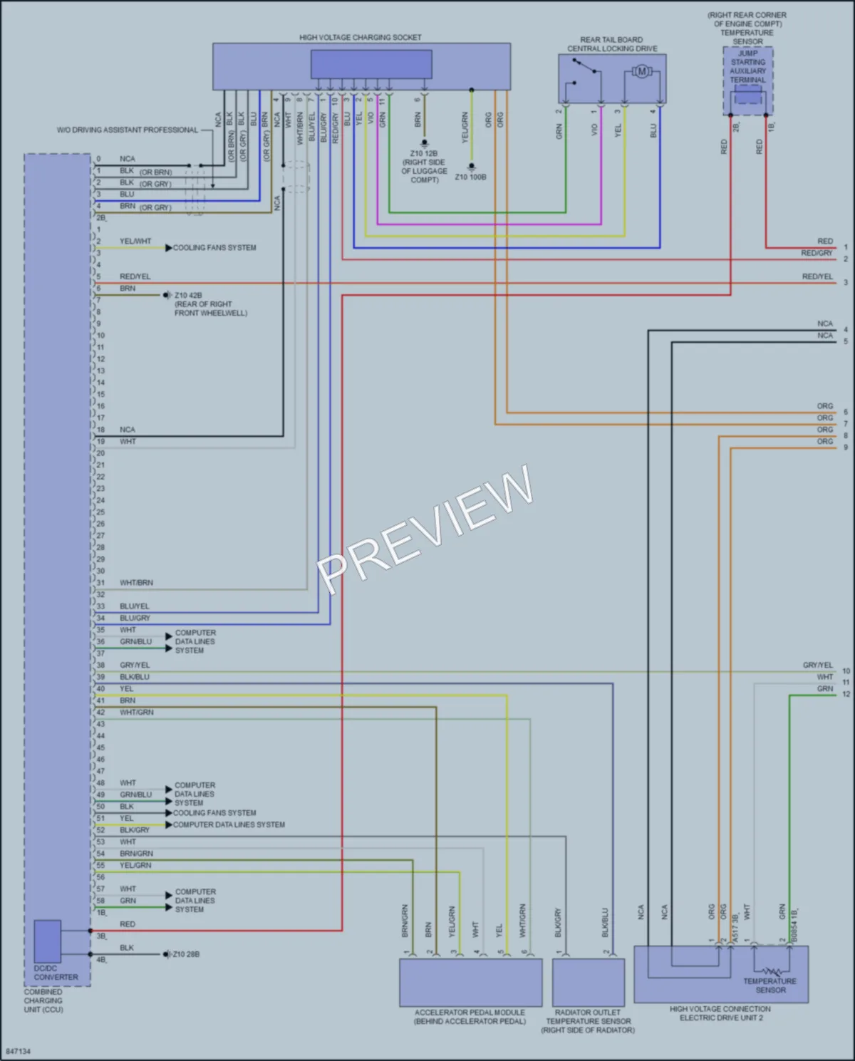 2023 BMW i7 Engine Performance wiring diagram preview