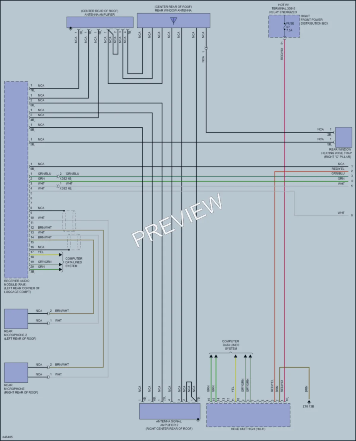 2023 BMW i7 Radio wiring diagram preview