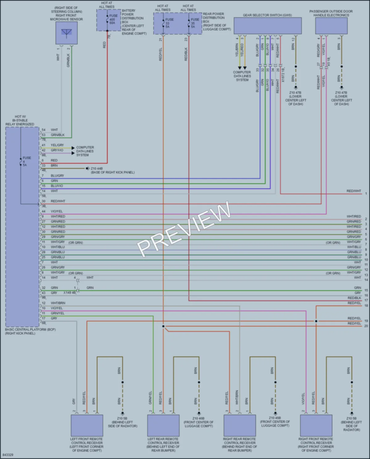 2023 BMW iX Anti Theft wiring diagram preview