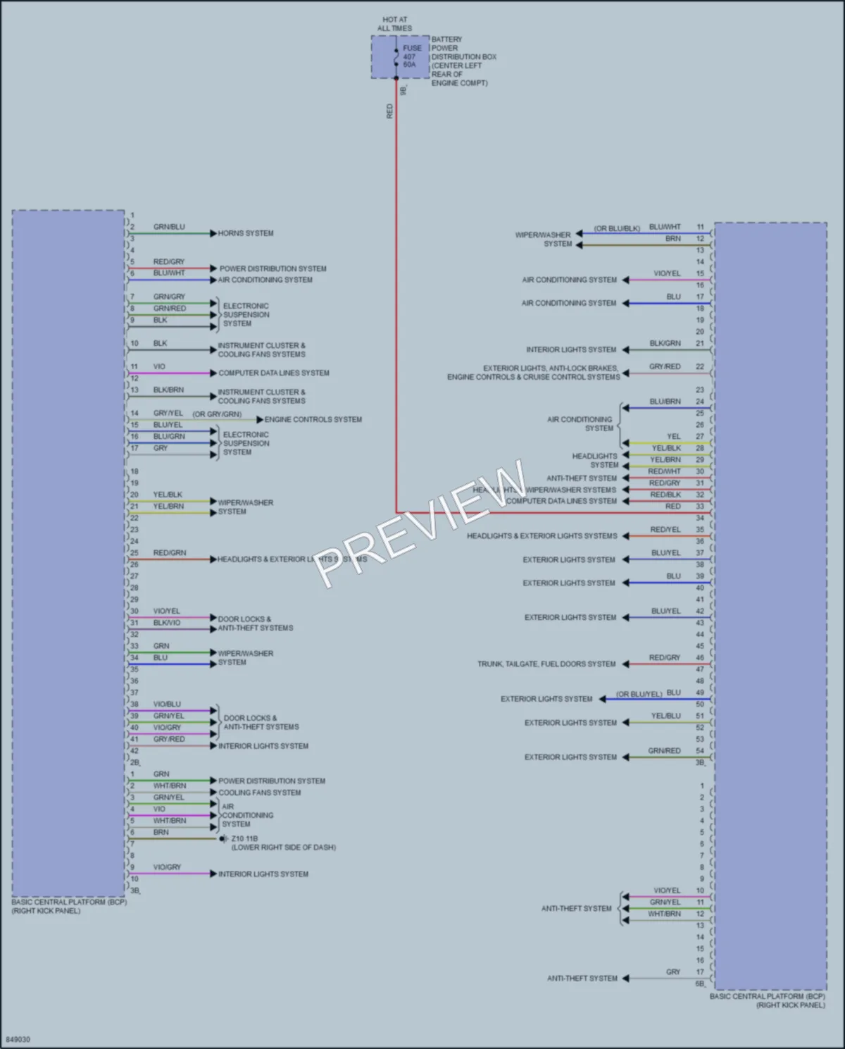 2023 BMW iX Body Control Modules wiring diagram preview