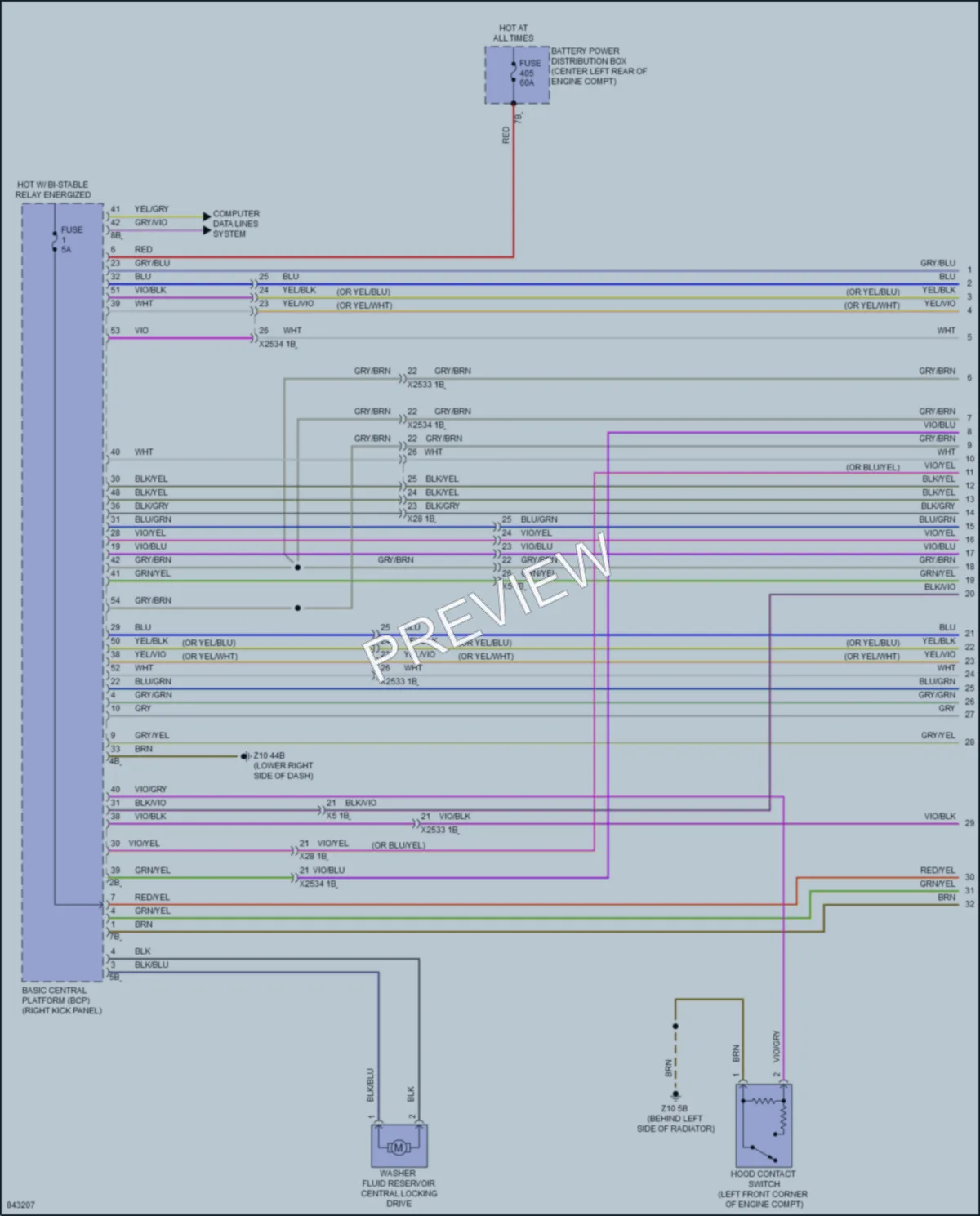 2023 BMW iX Power Door Locks wiring diagram preview